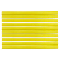 Flexible Thin Single Wall Non-Adhesive Heat Shrink Tubing 2:1 Yellow 1/2" ID - 12" Inch 10 Pack