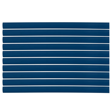 Flexible Thin Single Wall Non-Adhesive Heat Shrink Tubing 2:1 Blue 3/4" ID - 12" Inch 10 Pack