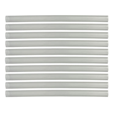 Flexible Thin Single Wall Non-Adhesive Heat Shrink Tubing 2:1 Clear 3/4" ID - 12" Inch 10 Pack