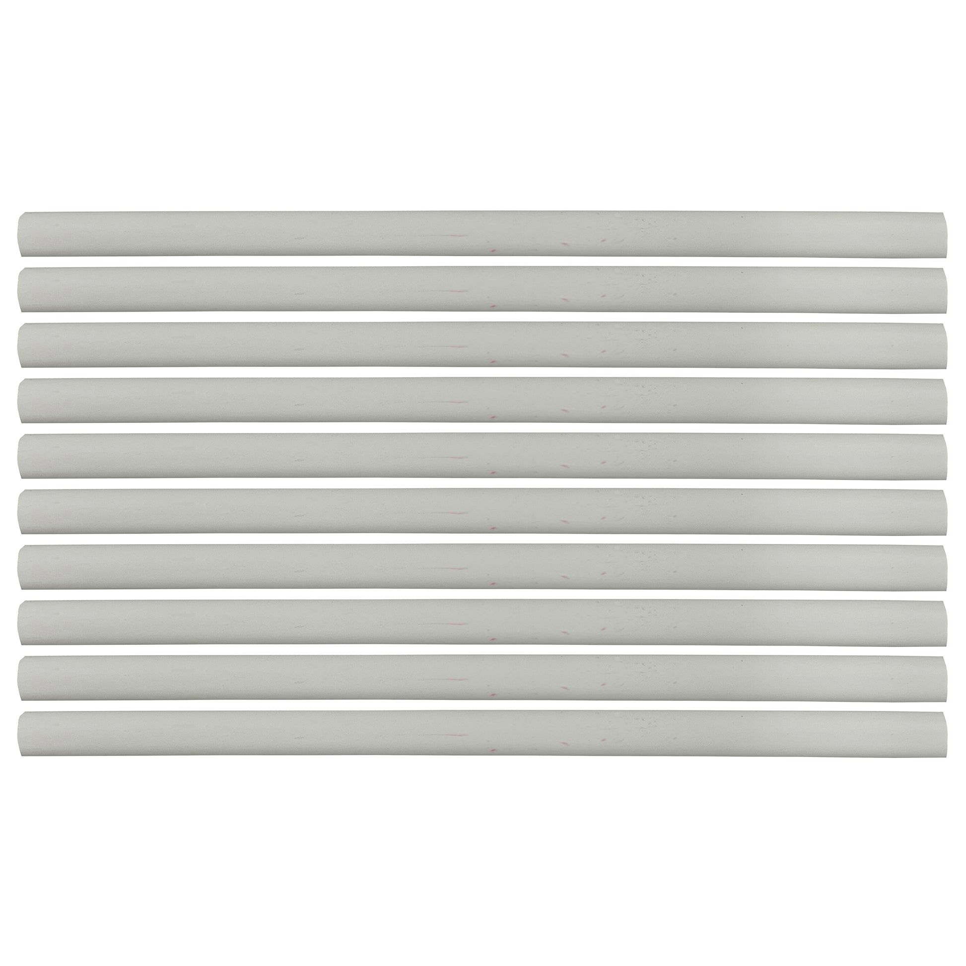 Flexible Thin Single Wall Non-Adhesive Heat Shrink Tubing 2:1 White 3/4" ID - 12" Inch 10 Pack