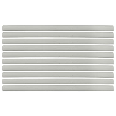 Flexible Thin Single Wall Non-Adhesive Heat Shrink Tubing 2:1 White 3/4" ID - 12" Inch 10 Pack