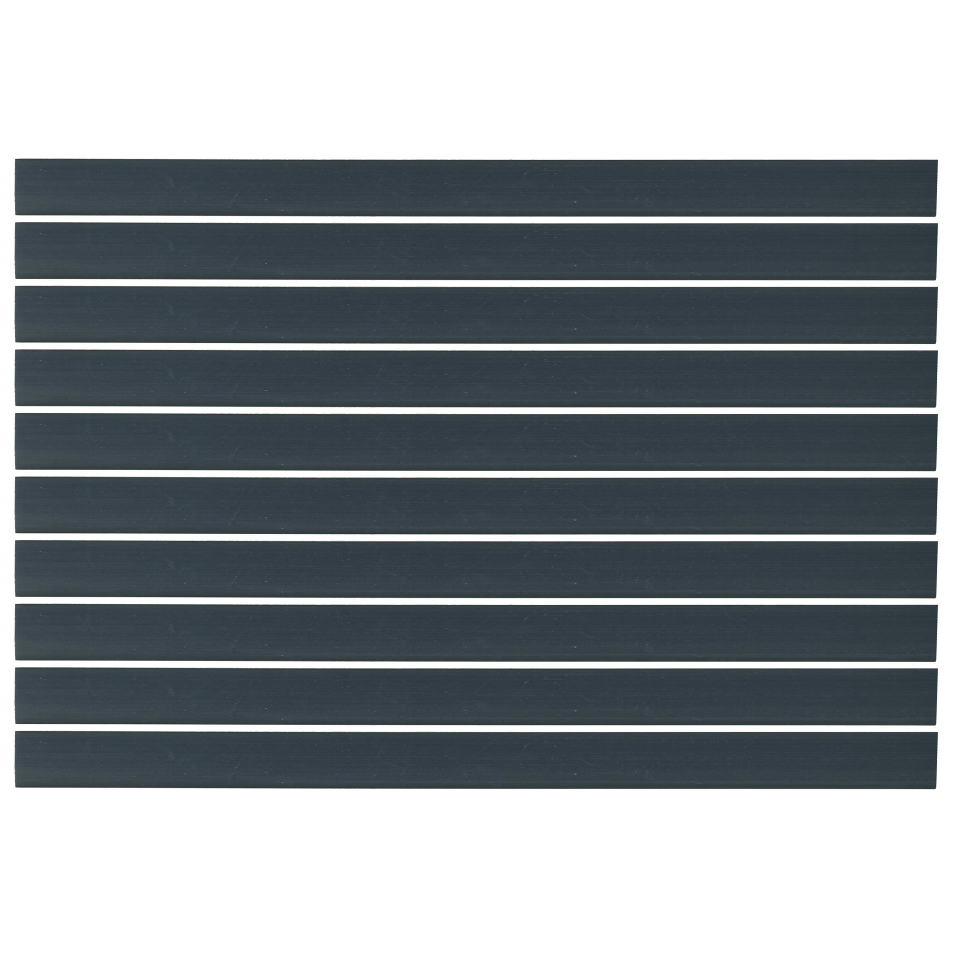 Flexible Thin Single Wall Non-Adhesive Heat Shrink Tubing 2:1 Black 1" ID - 12" Inch 10 Pack