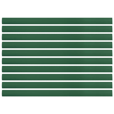 Flexible Thin Single Wall Non-Adhesive Heat Shrink Tubing 2:1 Green 1" ID - 12" Inch 10 Pack