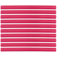 Flexible Thin Single Wall Non-Adhesive Heat Shrink Tubing 2:1 Red 1" ID - 12" Inch 10 Pack