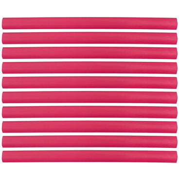 Flexible Thin Single Wall Non-Adhesive Heat Shrink Tubing 2:1 Red 1" ID - 12" Inch 10 Pack