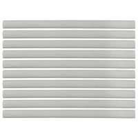 Flexible Thin Single Wall Non-Adhesive Heat Shrink Tubing 2:1 White 1" ID - 12" Inch 10 Pack