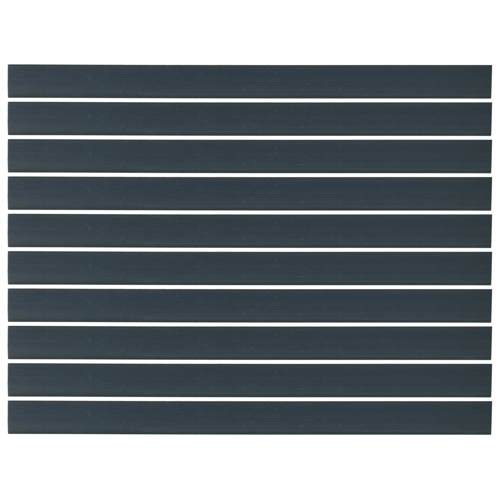 Flexible Thin Single Wall Non-Adhesive Heat Shrink Tubing 2:1 Black 1-1/2" ID - 12" Inch 10 Pack