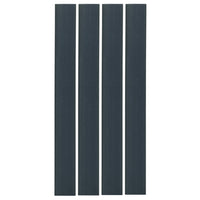 Flexible Thin Single Wall Non-Adhesive Heat Shrink Tubing 2:1 Black 3" ID - 48" Inch 4 Pack