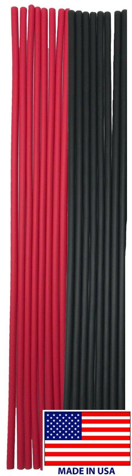 1/8" ID Heat Shrink Tubing - 3:1 Ratio - Dual Wall Adhesive - 12" Length - 16 Pack