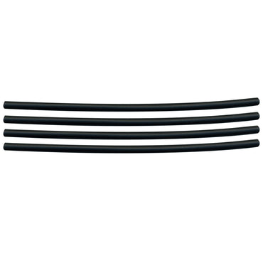 Flexible Dual Wall Adhesive-lined Heat Shrink Tubing 3:1 Black 1/8" ID - 12" Inch 4 Pack