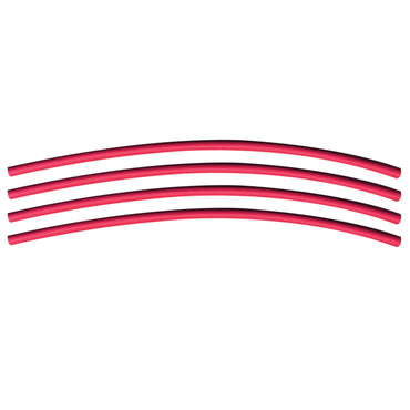 Flexible Dual Wall Adhesive-lined Heat Shrink Tubing 3:1 Red 1/8" ID - 12" Inch 4 Pack