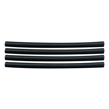 Flexible Dual Wall Adhesive-lined Heat Shrink Tubing 3:1 Black 1/4" ID - 12" Inch 4 Pack