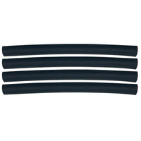 Flexible Dual Wall Adhesive-lined Heat Shrink Tubing 3:1 Black 3/8" ID - 12" Inch 4 Pack