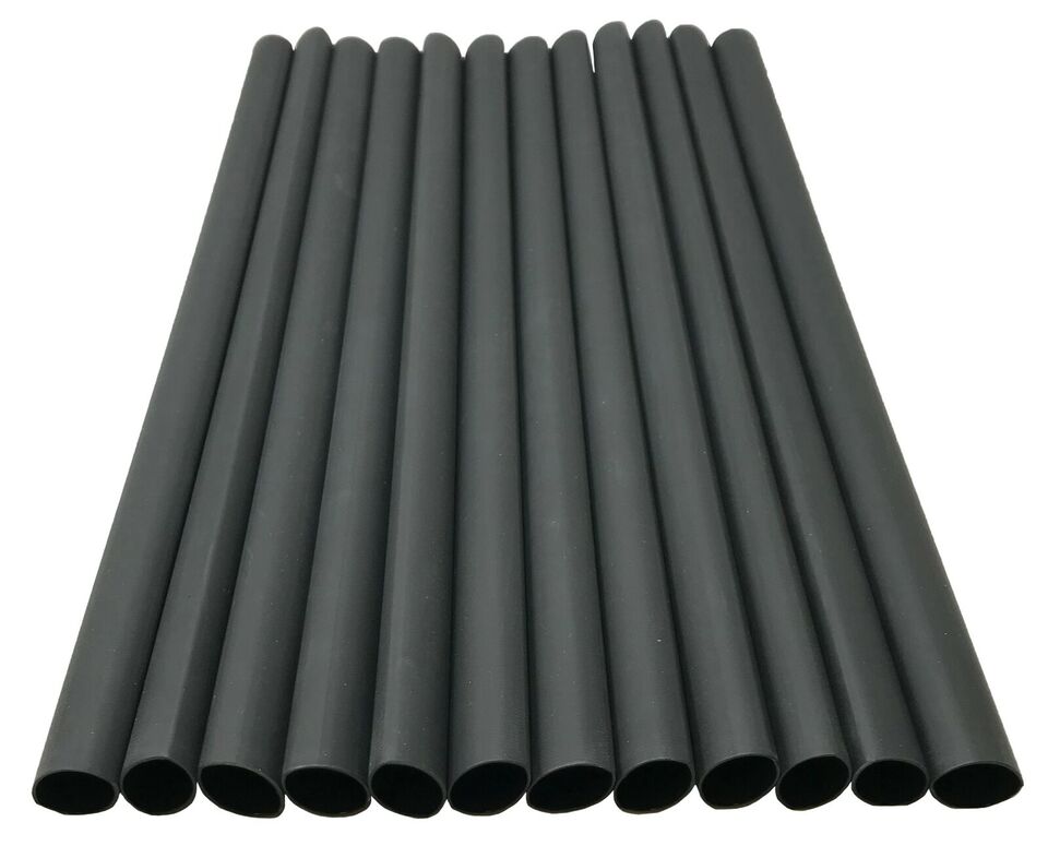 1/2" ID Heat Shrink Tubing - 3:1 Ratio - Dual Wall Adhesive - 12" Length - 16 Pack