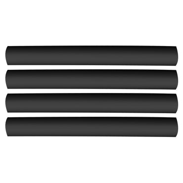Flexible Dual Wall Adhesive-lined Heat Shrink Tubing 3:1 Black 1/2" ID - 12" Inch 4 Pack