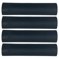 Flexible Dual Wall Adhesive-lined Heat Shrink Tubing 3:1 Black 1" ID - 12" Inch 4 Pack