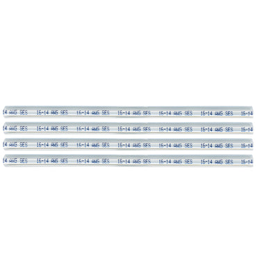 Tinted Semi-Rigid Adhesive-lined Heat Shrink Tubing 3:1 Clear .115" ID 24-22 AWG - 12" Inch 4 Pack