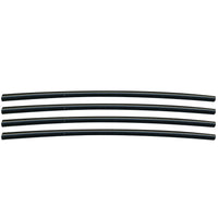 Semi-Rigid Adhesive-Lined Heat Shrink Tubing 2.5:1 Black 1/8" ID 24-18 AWG - 12" Inch 4 Pack
