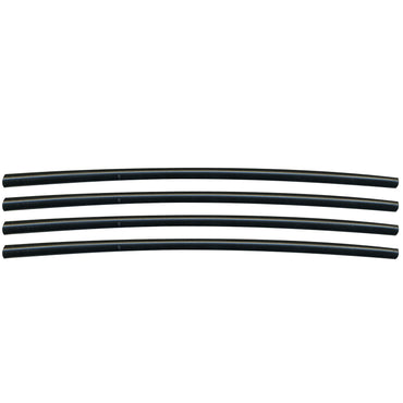 Semi-Rigid Adhesive-Lined Heat Shrink Tubing 2.5:1 Black 1/8" ID 24-18 AWG - 12" Inch 4 Pack