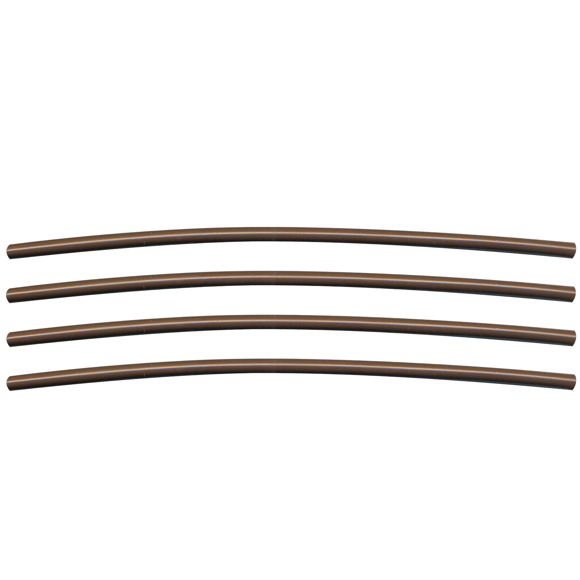 Semi-Rigid Adhesive-Lined Heat Shrink Tubing 2.5:1 Brown 1/8" ID 24-18 AWG - 12" Inch 4 Pack