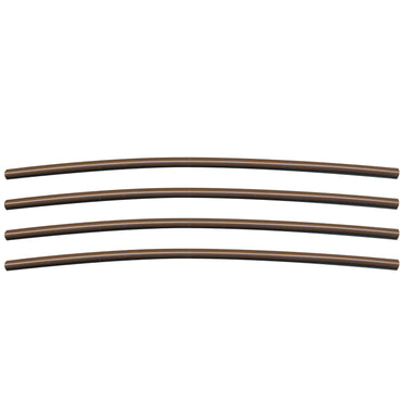 Semi-Rigid Adhesive-Lined Heat Shrink Tubing 2.5:1 Brown 1/8" ID 24-18 AWG - 12" Inch 4 Pack