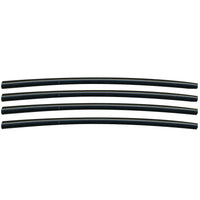 Semi-Rigid Adhesive-Lined Heat Shrink Tubing 2.5:1 Black 3/16" ID 22-12 AWG - 12" Inch 4 Pack