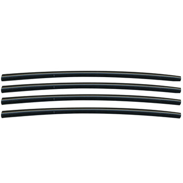 Semi-Rigid Adhesive-Lined Heat Shrink Tubing 2.5:1 Black 3/16" ID 22-12 AWG - 12" Inch 4 Pack
