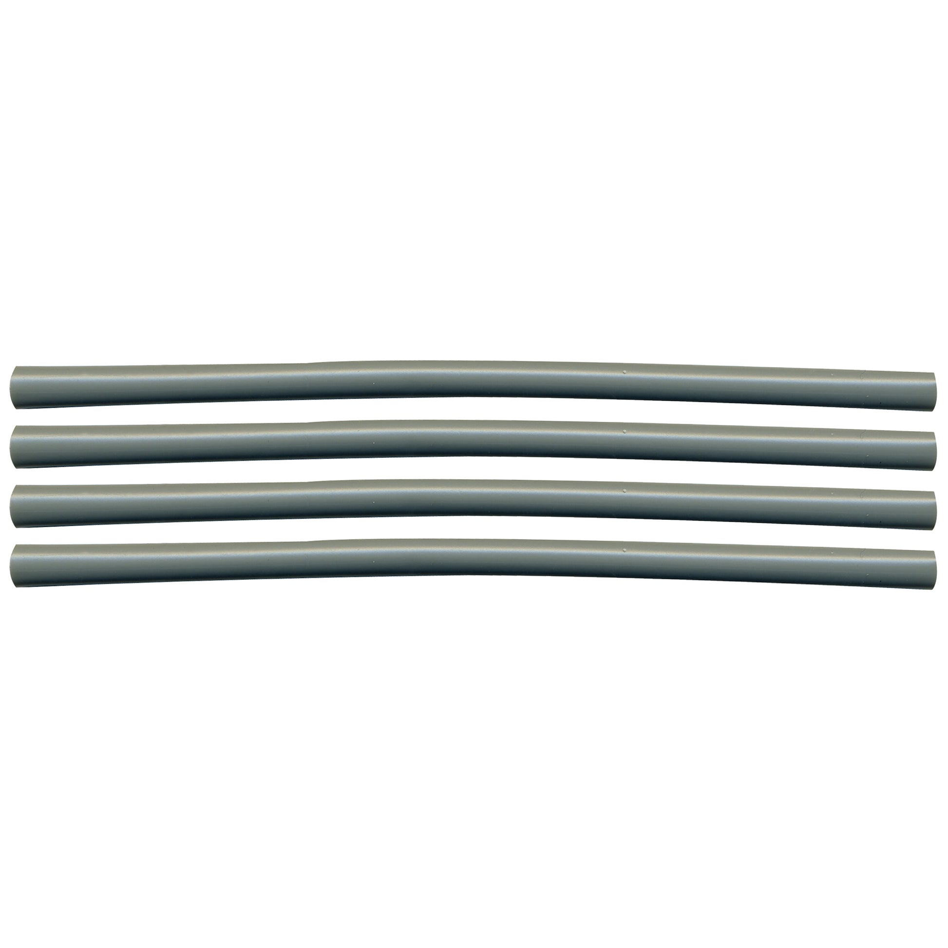 Semi-Rigid Adhesive-Lined Heat Shrink Tubing 2.5:1 Gray 3/16" ID 22-12 AWG - 12" Inch 4 Pack