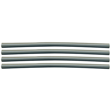 Semi-Rigid Adhesive-Lined Heat Shrink Tubing 2.5:1 Gray 3/16" ID 22-12 AWG - 12" Inch 4 Pack