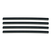 Semi-Rigid Adhesive-Lined Heat Shrink Tubing 2.5:1 Black 3/8" ID 12-8 AWG - 12" Inch 4 Pack