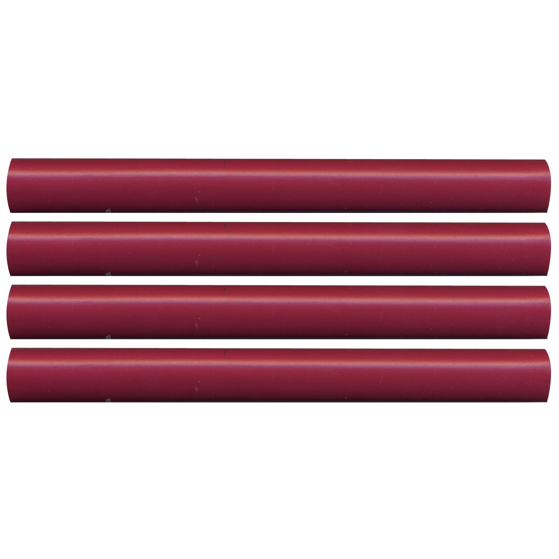 Semi-Rigid Adhesive-Lined Heat Shrink Tubing 2.5:1 Red 3/8" ID 12-8 AWG - 12" Inch 4 Pack
