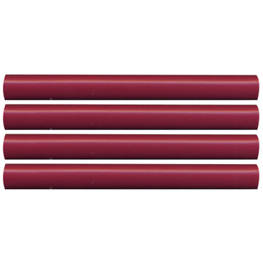 Semi-Rigid Adhesive-Lined Heat Shrink Tubing 2.5:1 Red 3/8" ID 12-8 AWG - 12" Inch 4 Pack