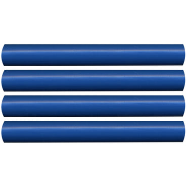Semi-Rigid Adhesive-Lined Heat Shrink Tubing 2.5:1 Blue 1/2" ID 8-4 AWG - 12" Inch 4 Pack