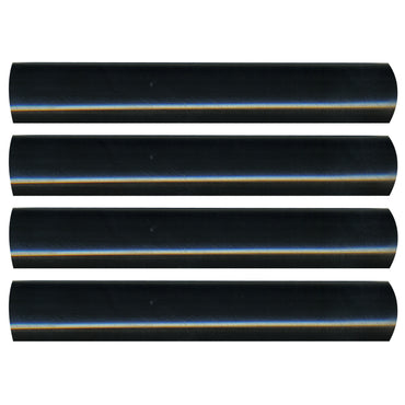 Semi-Rigid Adhesive-Lined Heat Shrink Tubing 2.5:1 Black 3/4" ID 4-2/0 AWG - 12" Inch 4 Pack