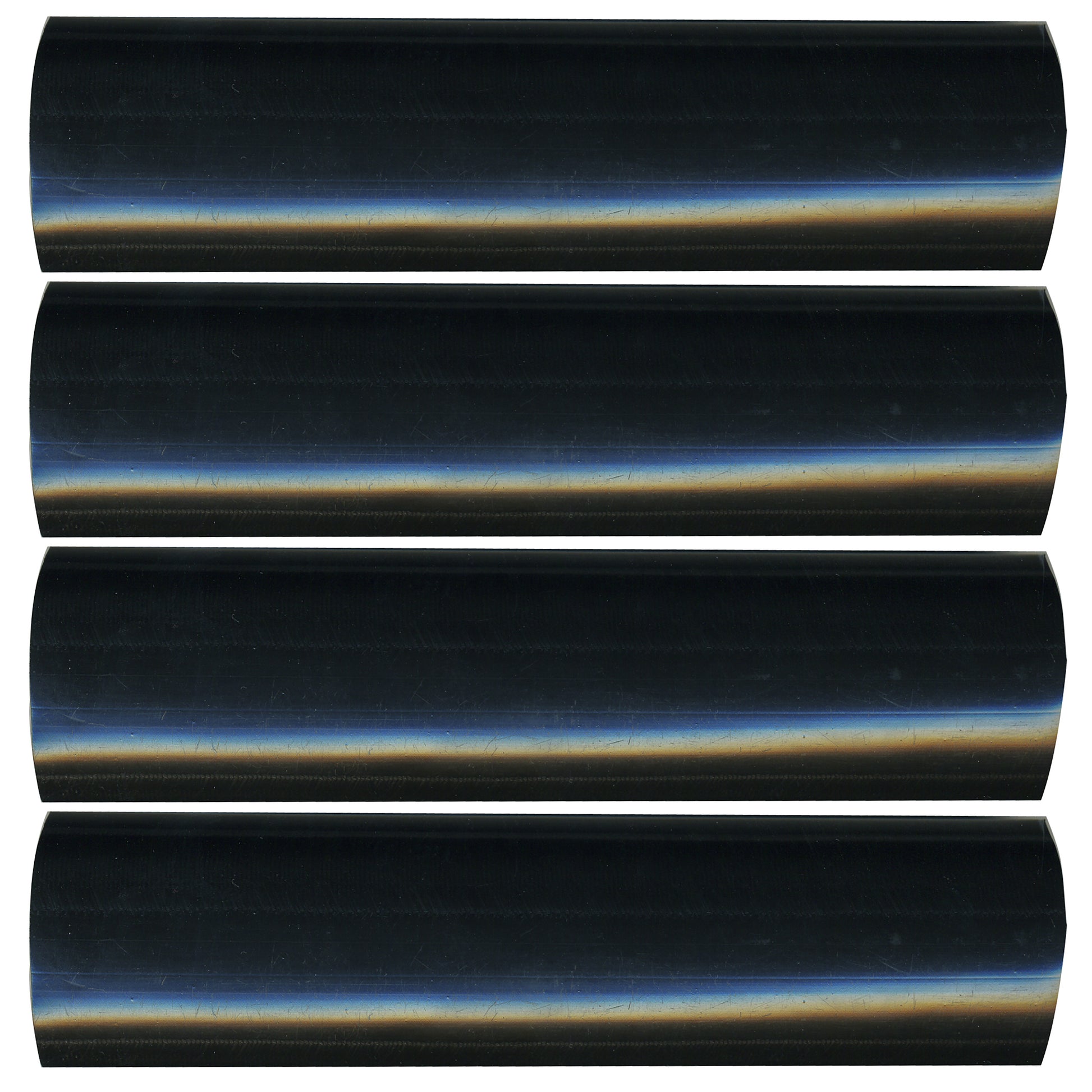 Semi-Rigid Adhesive-Lined Heat Shrink Tubing 2.5:1 Black 1" ID 2-4/0 AWG - 12" Inch 4 Pack