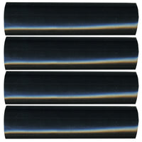 Semi-Rigid Adhesive-Lined Heat Shrink Tubing 2.5:1 Black 1" ID 2-4/0 AWG - 12" Inch 4 Pack