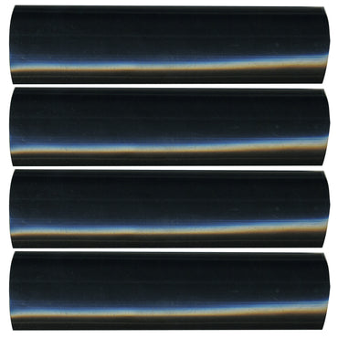 Semi-Rigid Adhesive-Lined Heat Shrink Tubing 2.5:1 Black 1" ID 2-4/0 AWG - 12" Inch 4 Pack