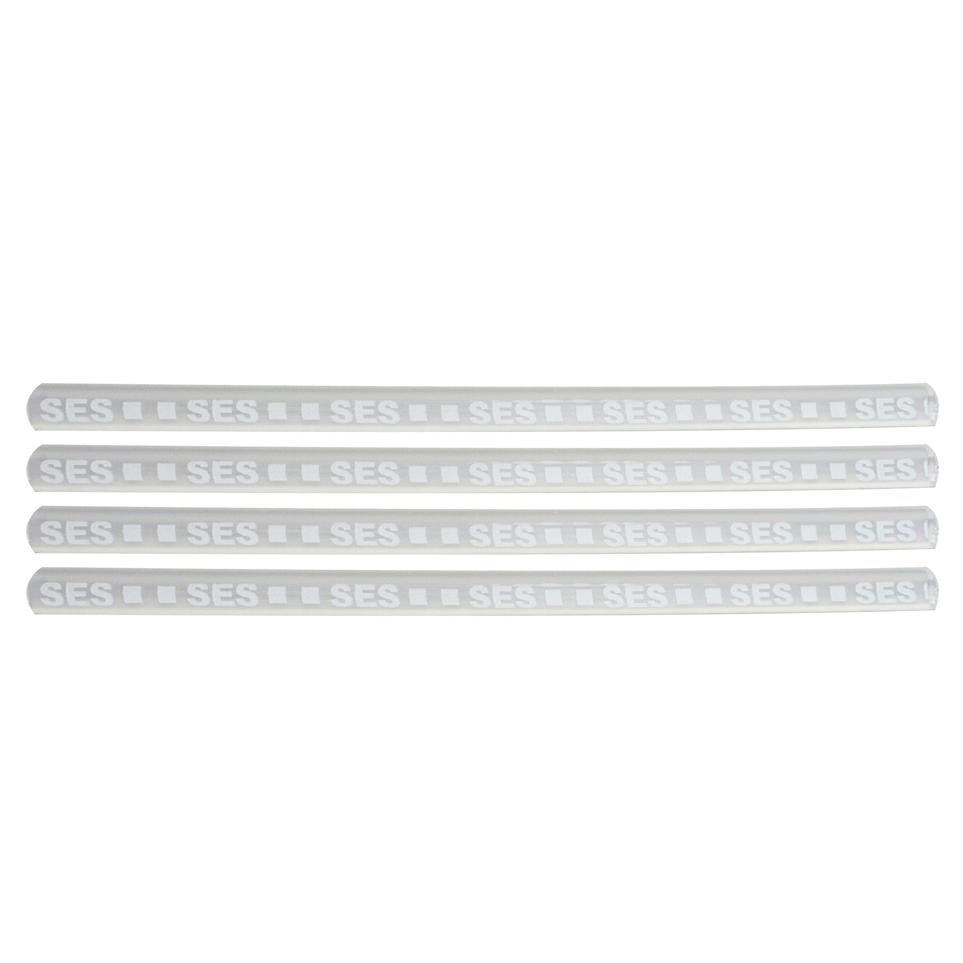Clear High Adhesive Flow Lined Heat Shrink Tubing 4:1 White .220" ID 24-12 AWG - 12" Inch 4 Pack