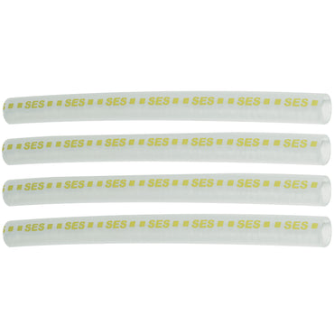 Clear High Adhesive Flow Lined Heat Shrink Tubing 4:1 Yellow .450" ID 14-4 AWG - 12" Inch 4 Pack