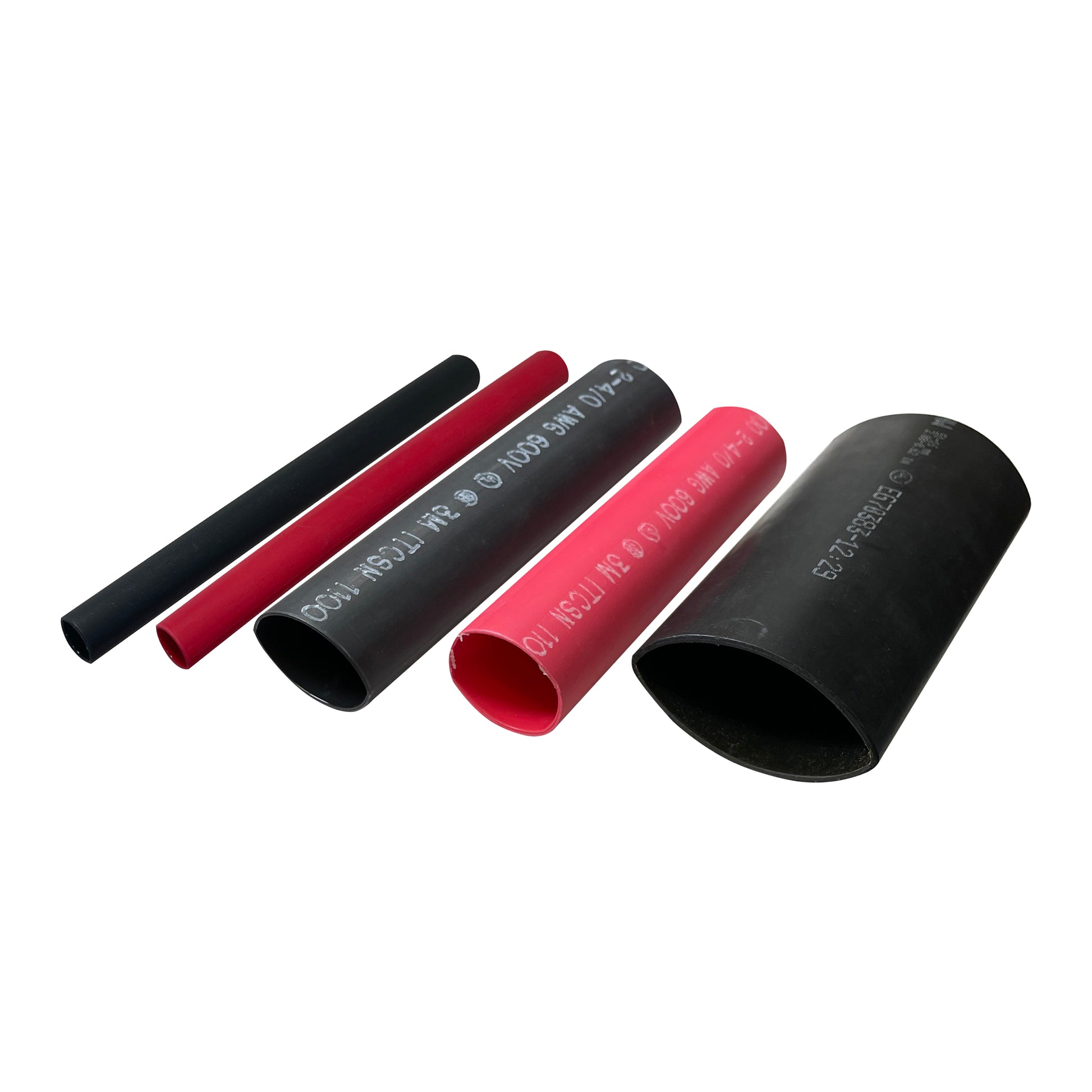 Heavy Dual Wall 3M Adhesive-lined Heat Shrink Tubing 3:1 Black 4.5" ID 1500-2500 MCM 6" Inch 1 Each