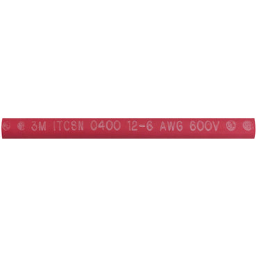 Heavy Dual Wall 3M Adhesive-lined Heat Shrink Tubing 3:1 Red .40" ID 12-6 AWG - 6" Inch 1 Each