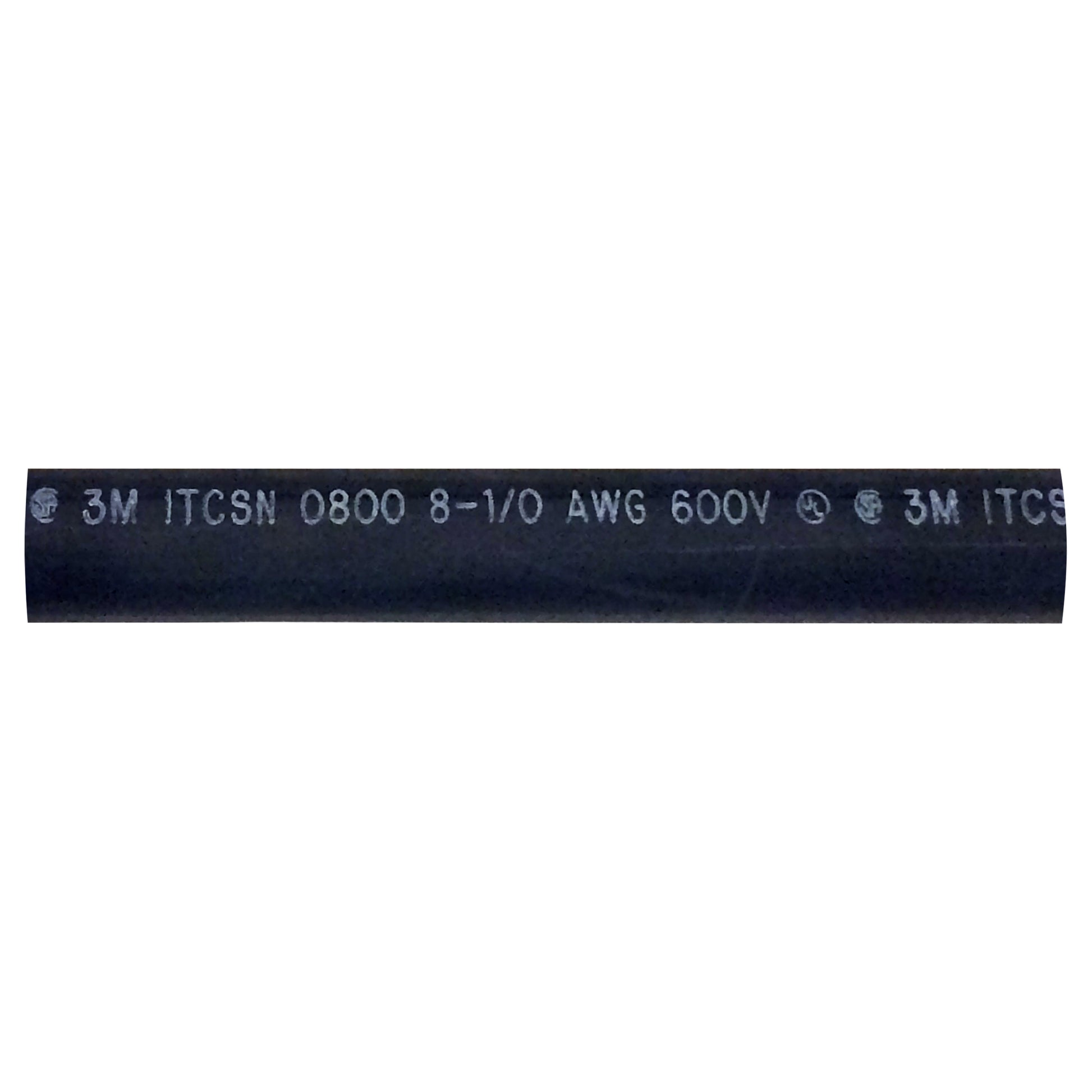 Heavy Dual Wall 3M Adhesive-lined Heat Shrink Tubing 3:1 Black .80" ID 8-1/0 AWG - 6" Inch 1 Each