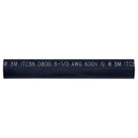 Heavy Dual Wall 3M Adhesive-lined Heat Shrink Tubing 3:1 Black .80" ID 8-1/0 AWG - 6" Inch 1 Each