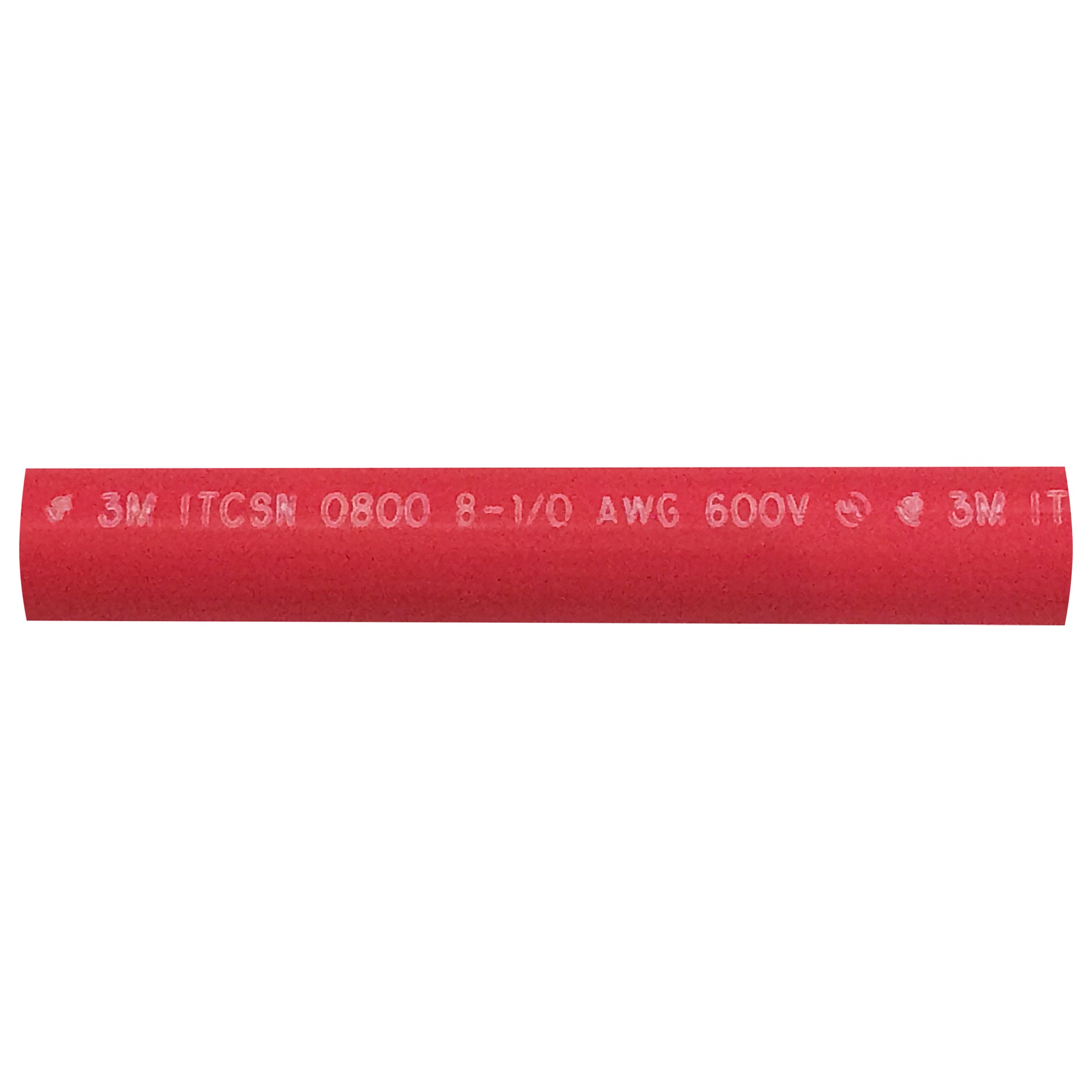 Heavy Dual Wall 3M Adhesive-lined Heat Shrink Tubing 3:1 Red .80" ID 8-1/0 AWG - 6" Inch 1 Each