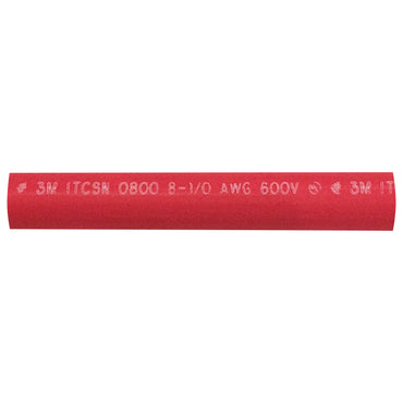 Heavy Dual Wall 3M Adhesive-lined Heat Shrink Tubing 3:1 Red .80" ID 8-1/0 AWG - 6" Inch 1 Each