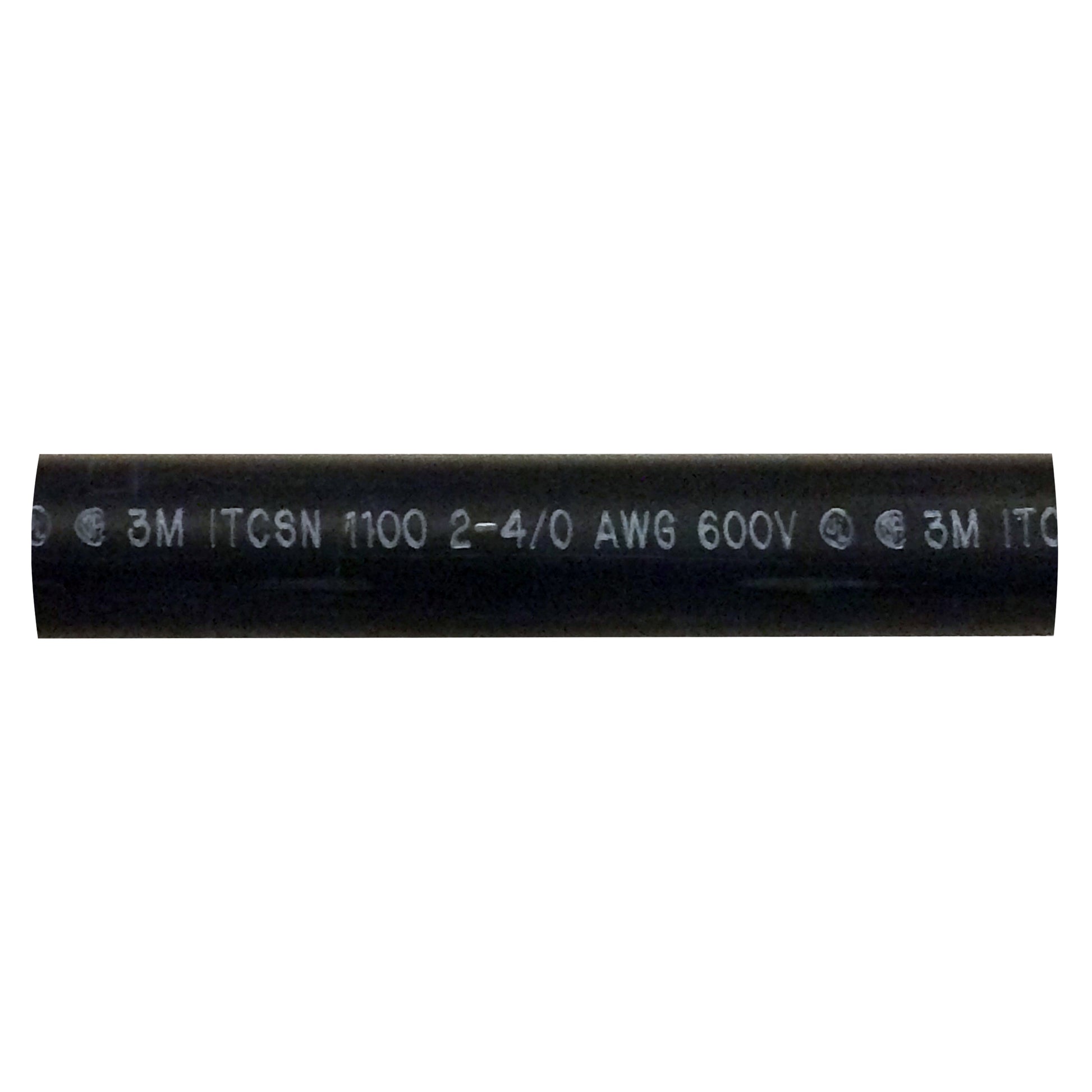 Heavy Dual Wall 3M Adhesive-lined Heat Shrink Tubing 3:1 Black 1.10" ID 2-4/0 AWG - 6" Inch 1 Each