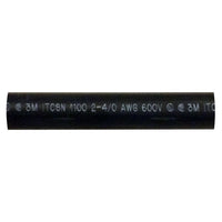 Heavy Dual Wall 3M Adhesive-lined Heat Shrink Tubing 3:1 Black 1.10" ID 2-4/0 AWG - 6" Inch 1 Each