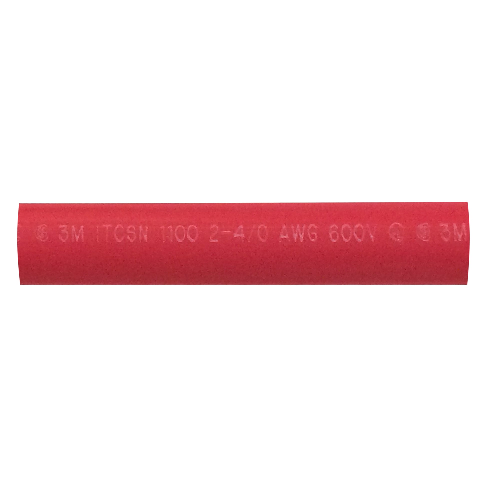 Heavy Dual Wall 3M Adhesive-lined Heat Shrink Tubing 3:1 Red 1.10" ID 2-4/0 AWG - 6" Inch 1 Each