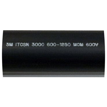 Heavy Dual Wall 3M Adhesive-lined Heat Shrink Tubing 3:1 Black 3" ID 600-1250 MCM - 6" Inch 1 Each