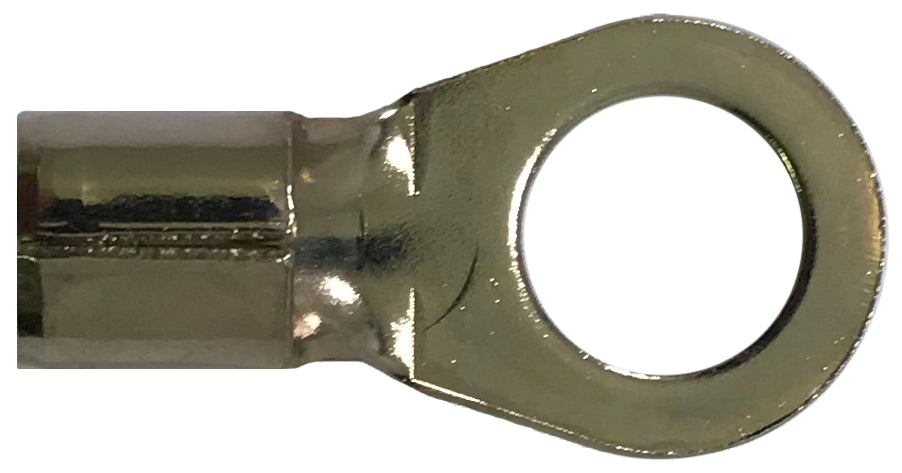 High Temperature Ring Terminal 6 Gauge 3/8" Stud - 100 Pack